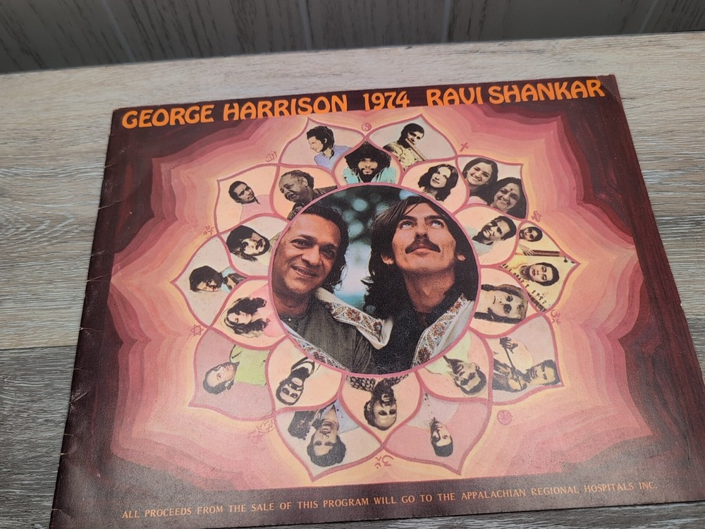 George Harrison / Ravi Shankar Tour Book Program 1974