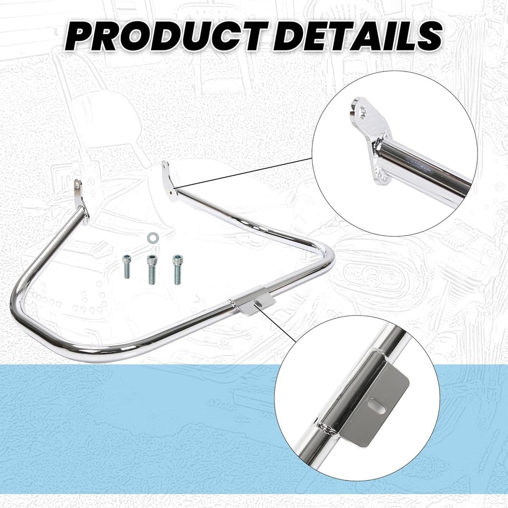 Bolt-On Chrome Engine Guard for 2000-2017 Harley Fat Boy & Springer Models