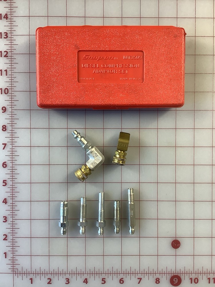 Snap-On MT3509 Diesel Compression Adapter Set (Incomplete)