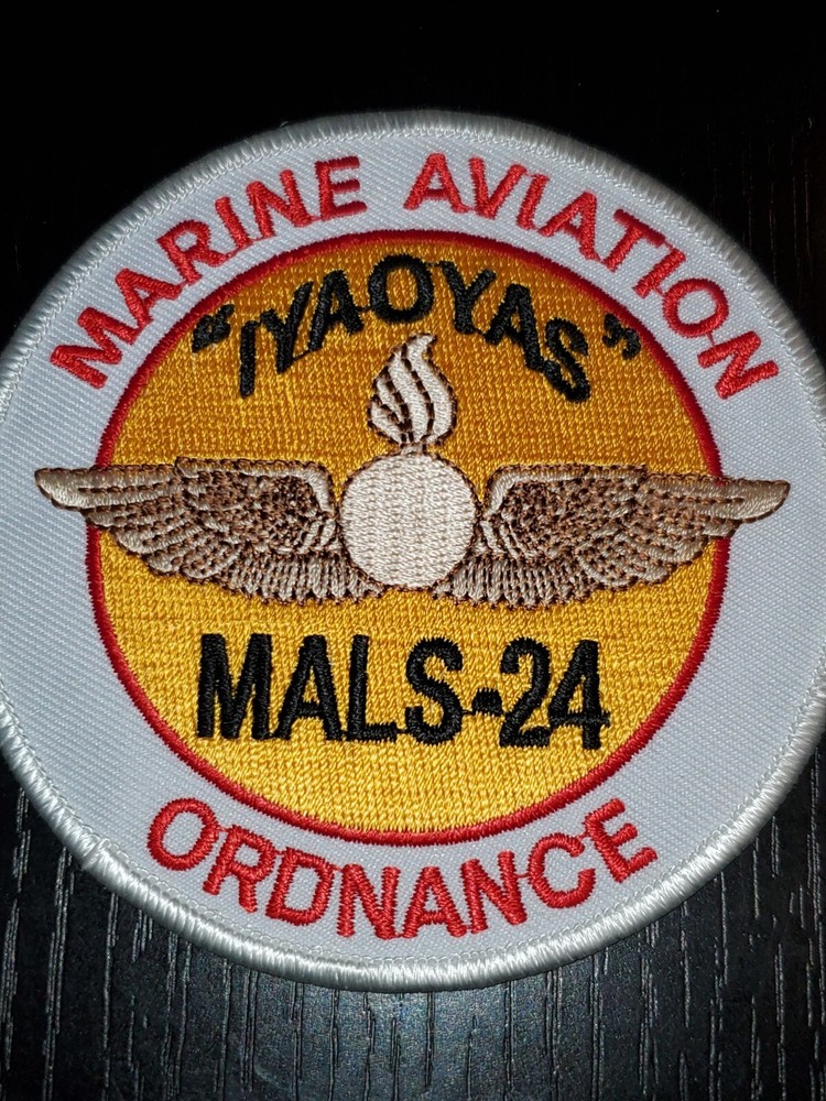 1960s 70s USMC Marine MALS 24 Fighter Squadron Patch L@@K!!!