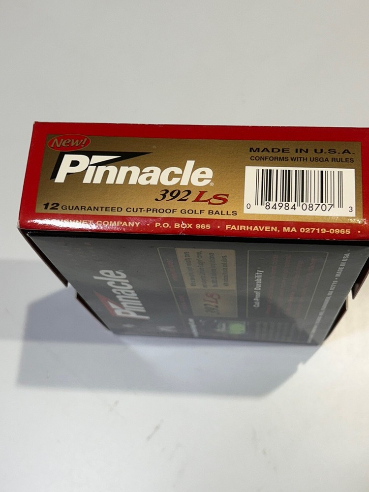 Pinnacle 392LS Golf Balls New Box (12) Tabasco Label
