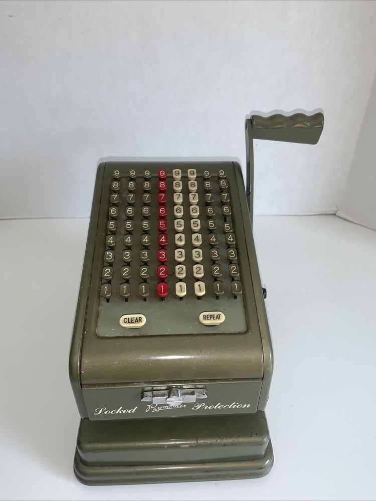 Vintage Paymaster Series 700 Check Writing Writer Machine - No Key