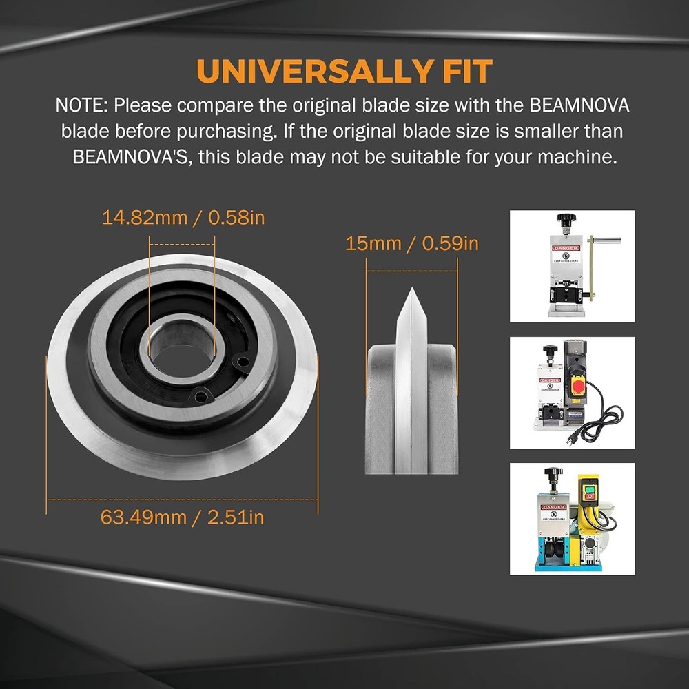 BEAMNOVA Upgraded Replacement Blade for Copper Wire Stripping Machine Powered Ca