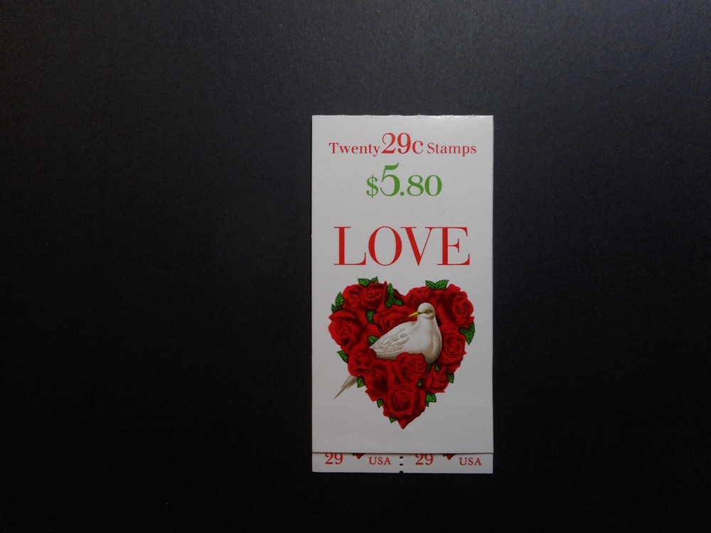 Scott 2814a, 29 cent, Love, Booklet