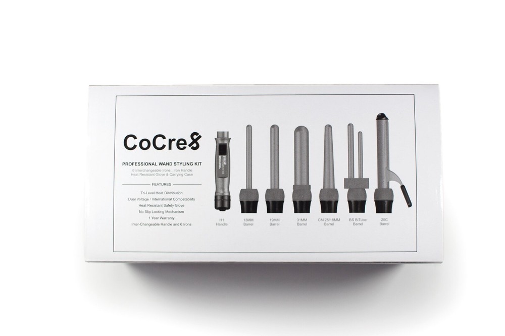 CoCre8 Professional Wand Styling Kit.  Curling Wands