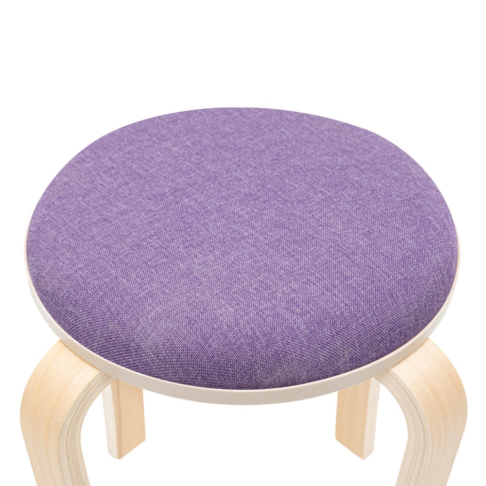 Set Of 8 Stacking Wooden Stools Colorful Stackable Stools Stackable Round Stools
