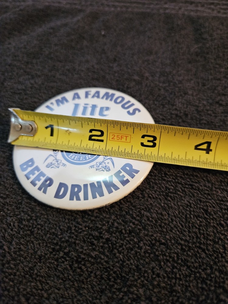 Miller Lite Beer 3 Inch Button