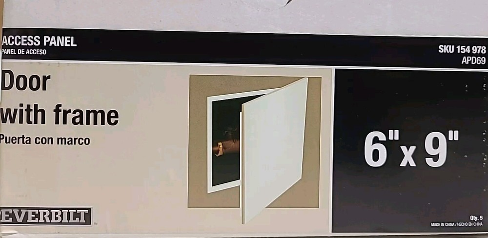 9-Pack EVERBILT 6" X 9" Access Panel With Frame