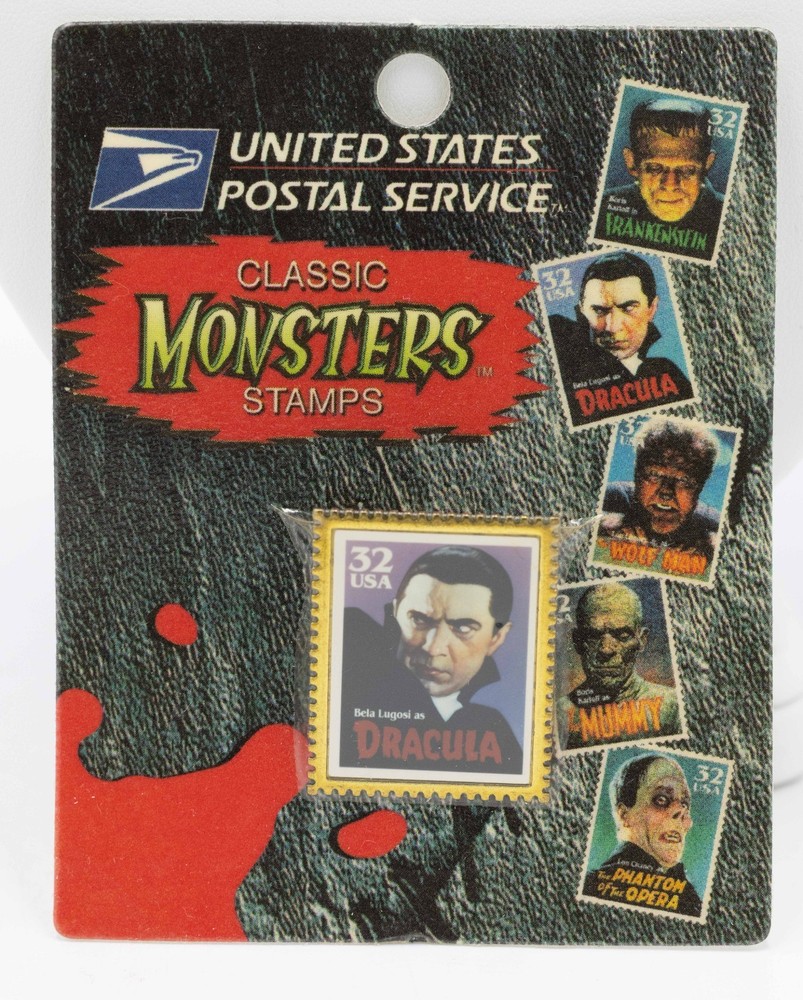 USPS classic monster stamps Dracula