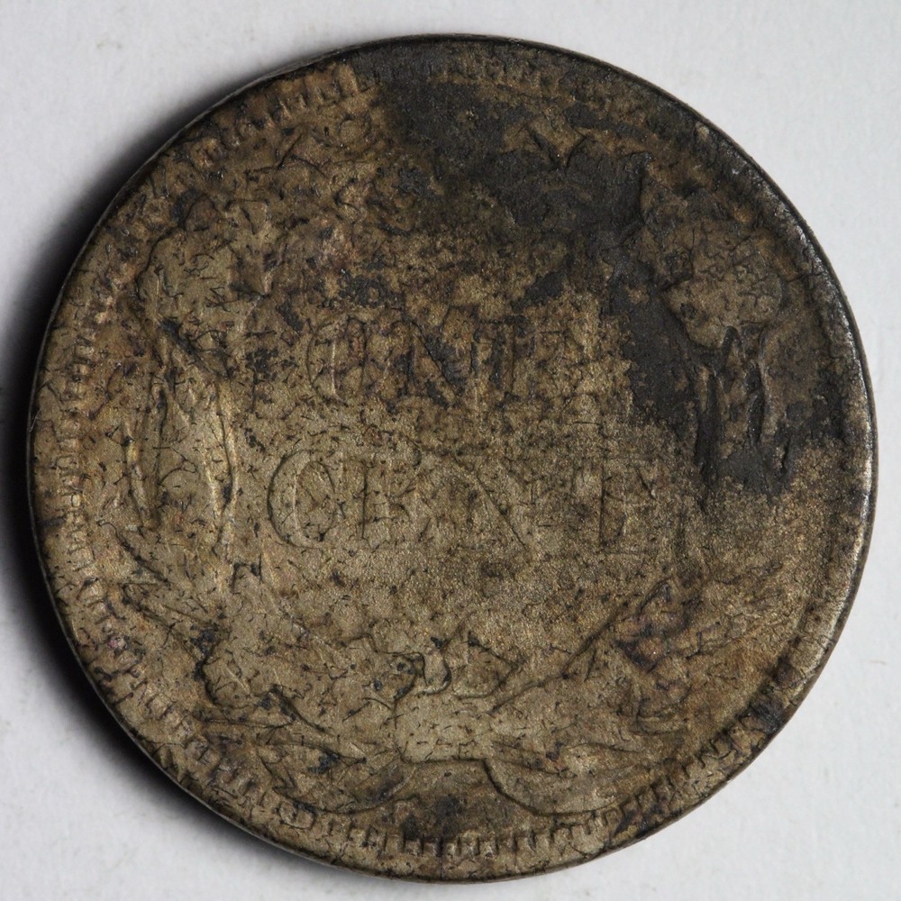 1858 LL Flying Eagle Cent Penny FINE E142 TWCX