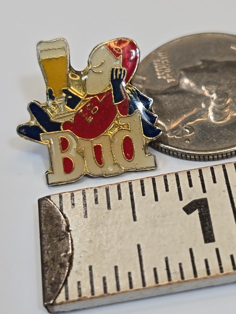 Bud Man Lapel Pin Anheuser-Busch Mascot