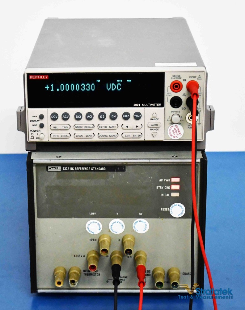 Fluke 732A DC Voltage Reference Standard 10V DC Calibration