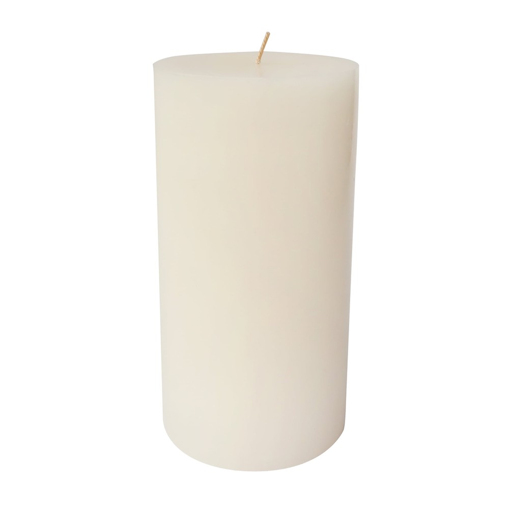 (2 pack) Single Wick 3" x 6" Pillar Candle, Unscented, Ivory