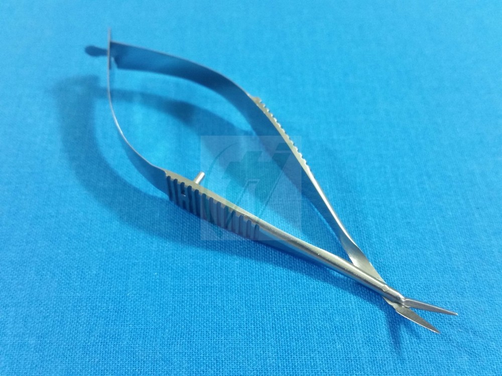 PREMIUM QUALITY PACIVATED VANNAS MICRO SURGICAL SCISSORS ANGLED FORWARD 3"