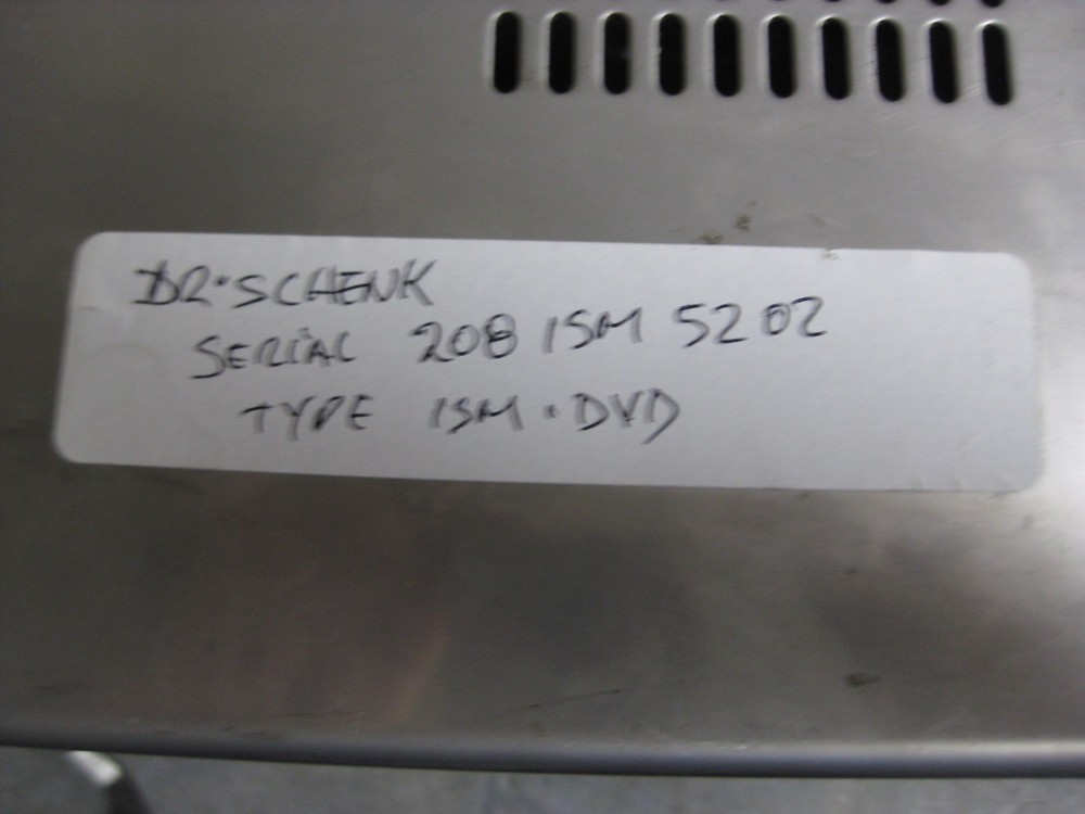 Dr. Schenk ISM.DVD chassis with camera