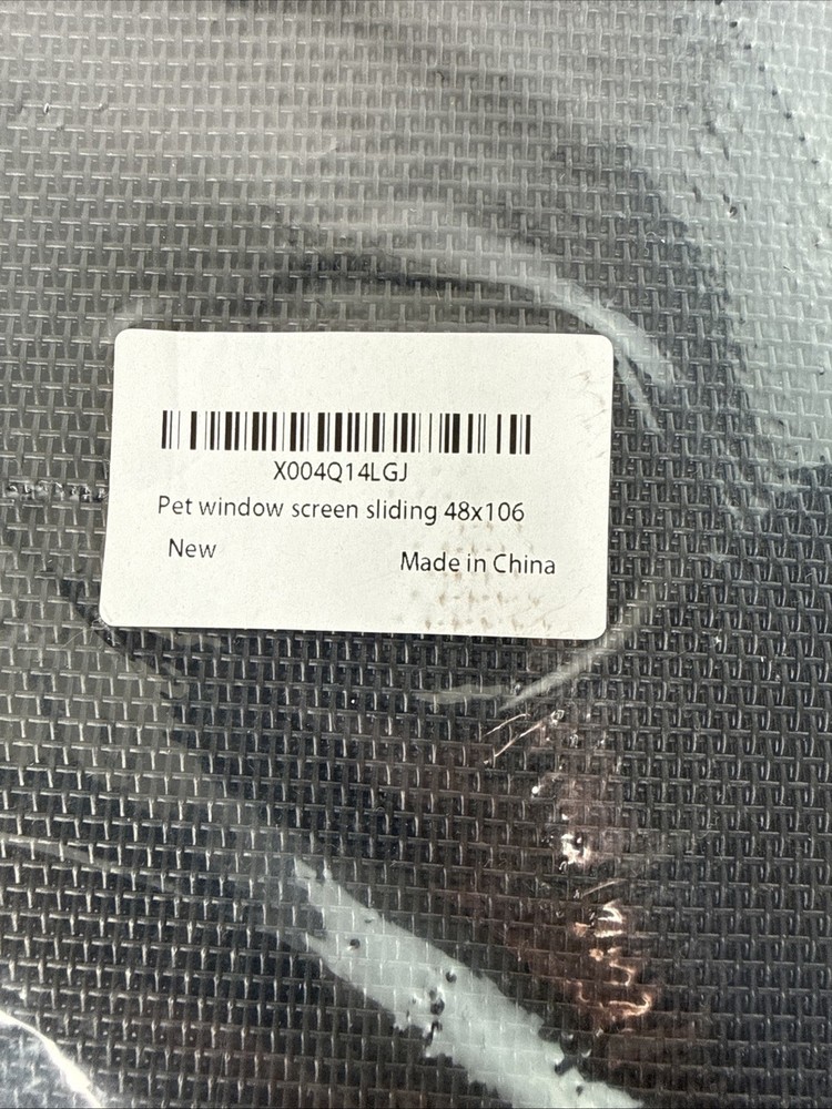 48” X 106” Pet Proof Window Screen Replacement Thick Charcoal