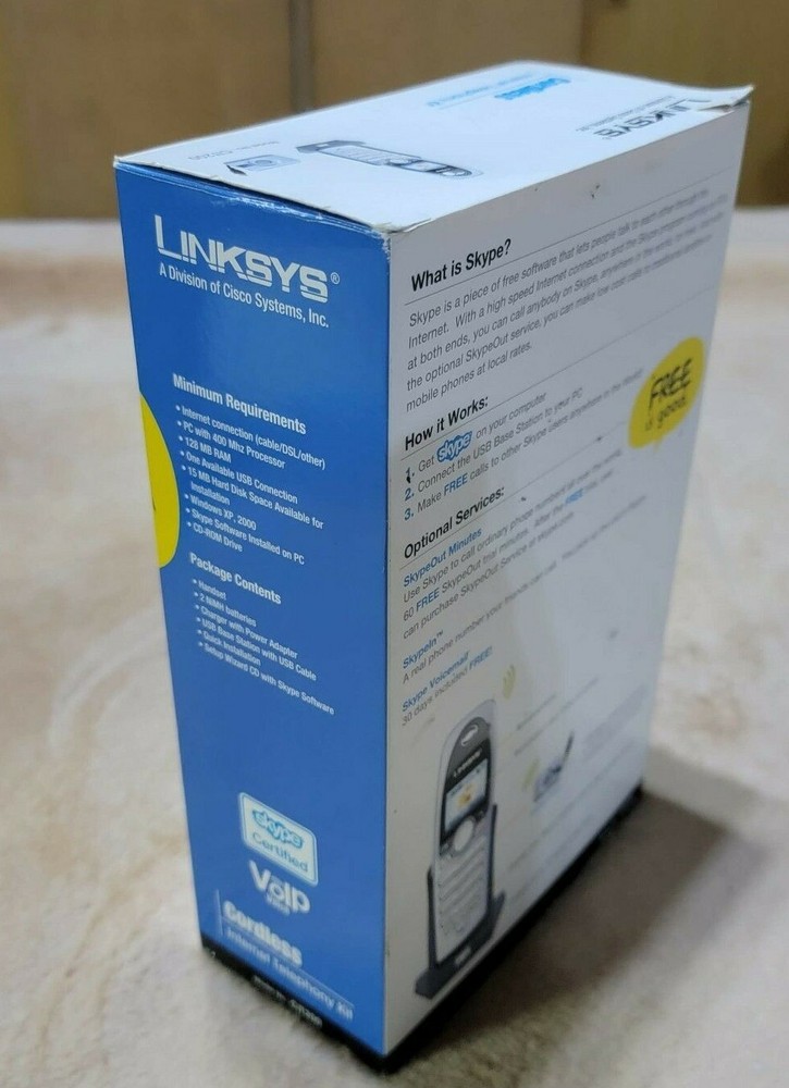 LINKSYS SKYPE CORDLESS INTERNET TELEPHONY KIT
