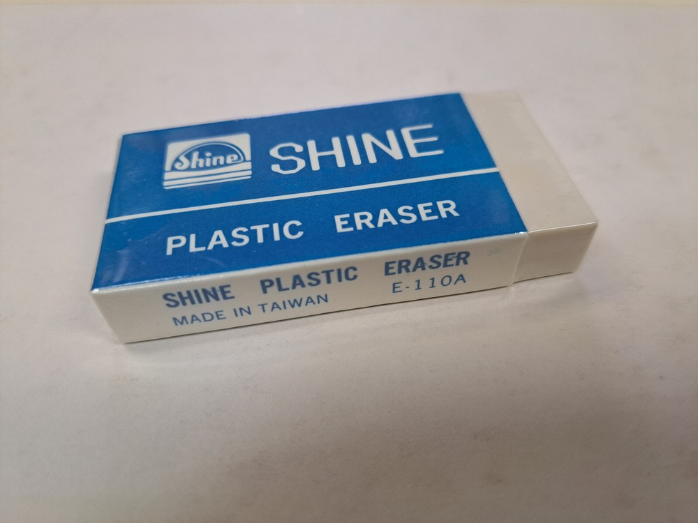 12 pcs large Shine Plastic Eraser
