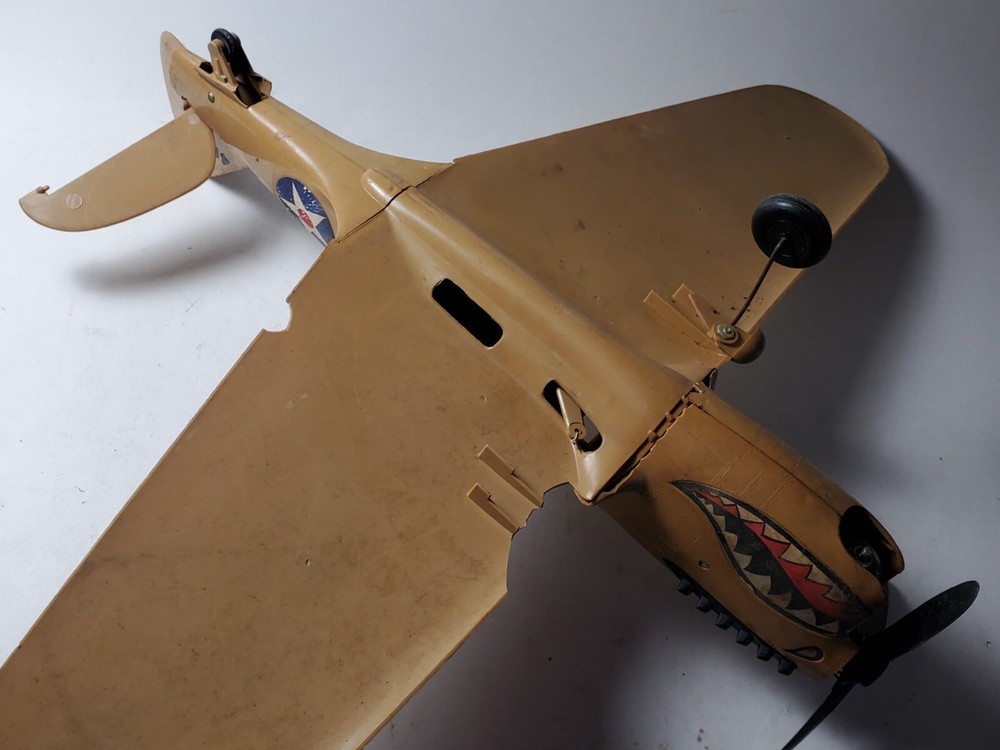 Cox Thimble Drome P-40 Warhawk Flying Tiger WWII Tether Plane .049 Control Line