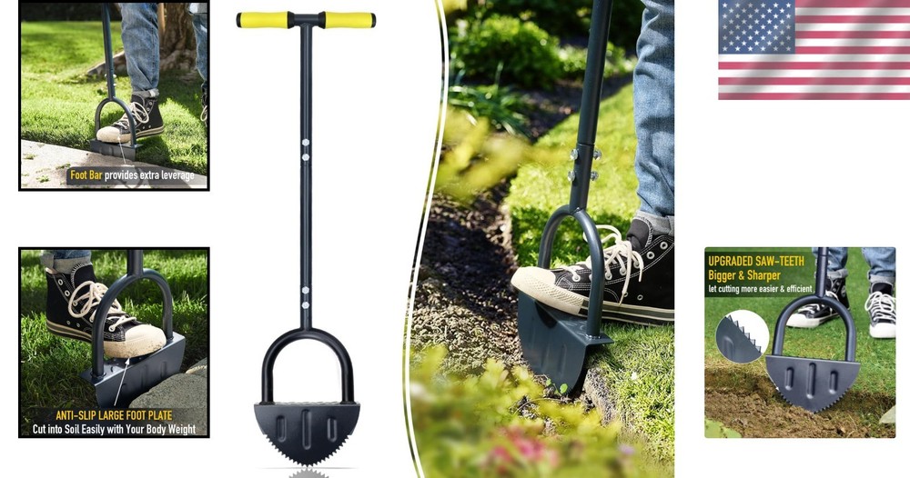 Half Moon Lawn Edger for Neat Walkway Borders