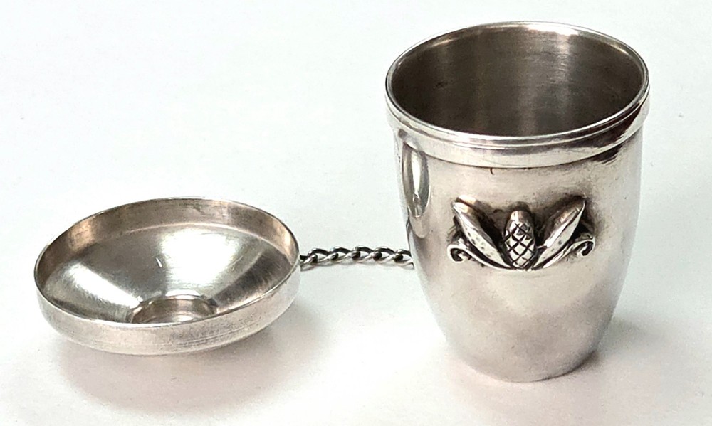 Georg Jensen Sterling Silver Acorn Pill Box