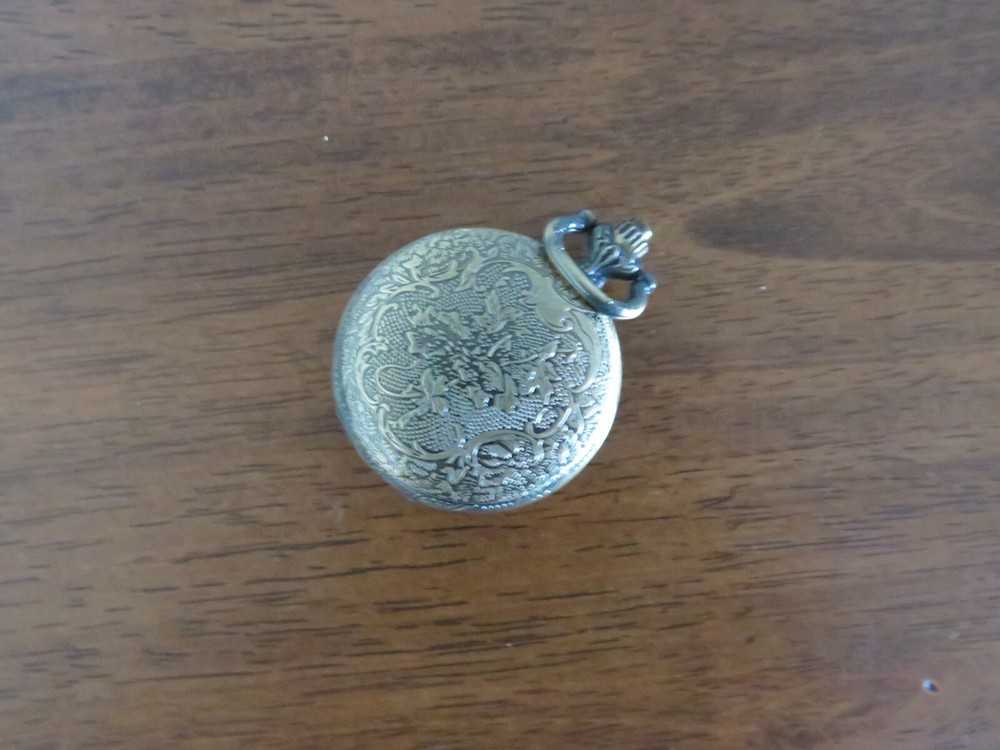 Pocket Watch HalfHunter Goldtone Collectable Quartz