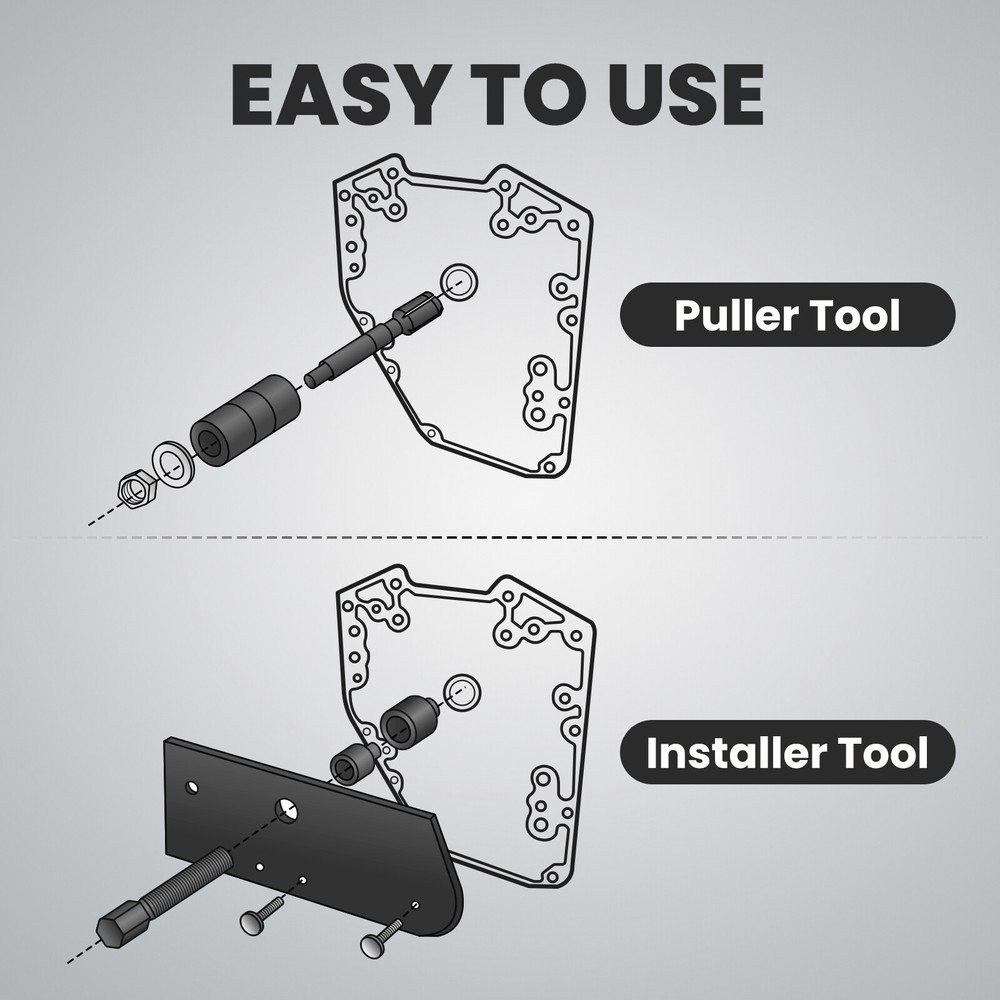 Inner Single Cam Bearing Installer Puller Tool for Harley Evolution 87-17 New