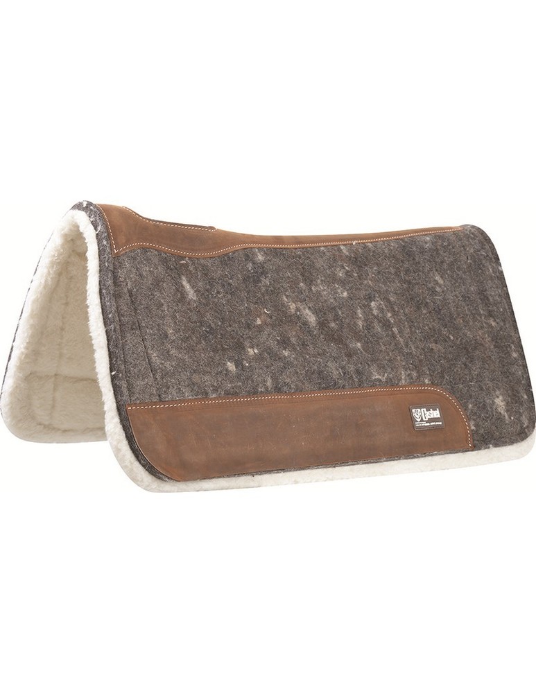 Cashel Western Saddle Pad Performance 3/4 Felt Wool Split Gray CSPF