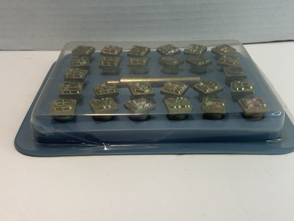 26 Leather Stamps Alphabets Plus Good Condition