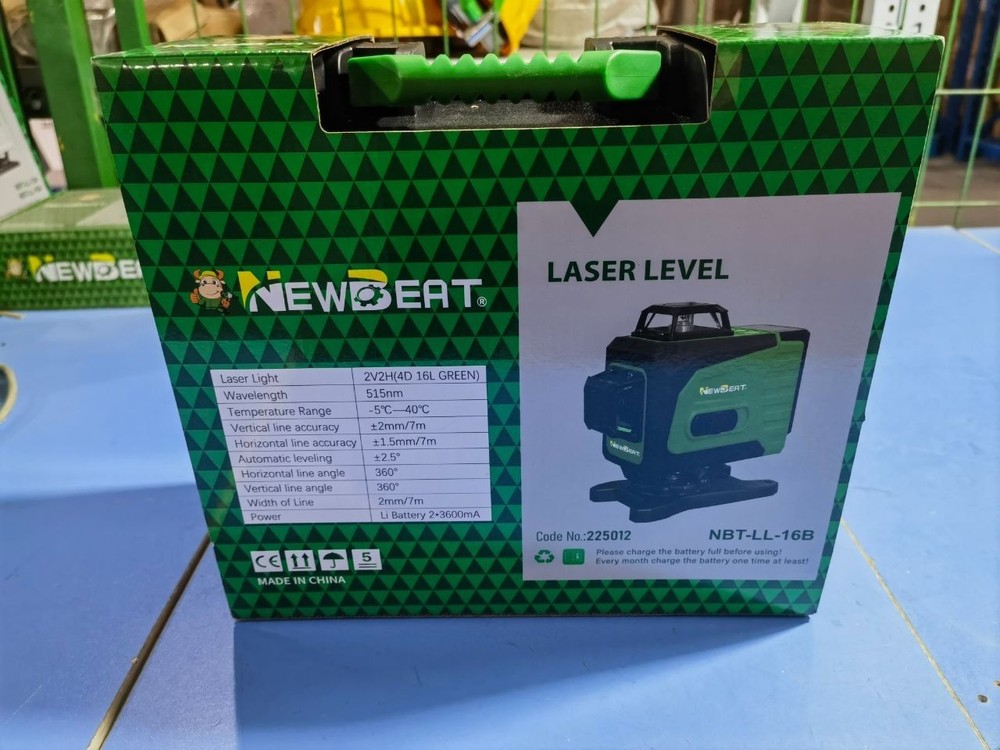 360 Laser Level Green 16 Lines 4D Self Leveling Flooring Tool Lifting Platform