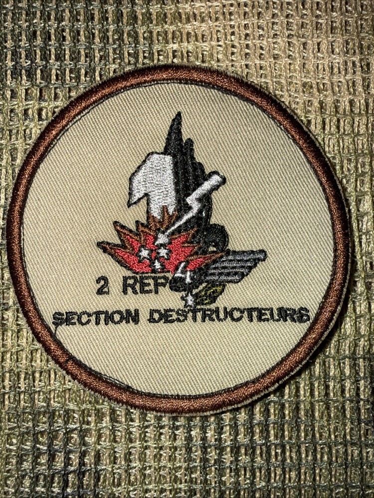 French Foreign Legion 2 Rep Section Destructeurs Demolition Commando Group Patch