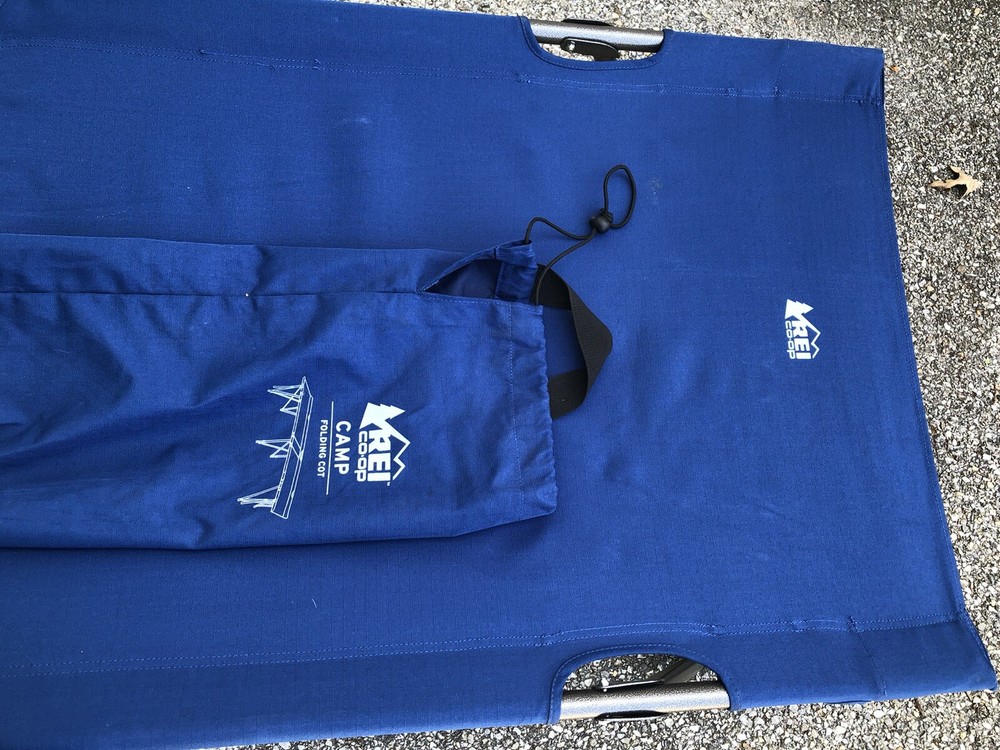 REI Co-Op Blue Folding Cot