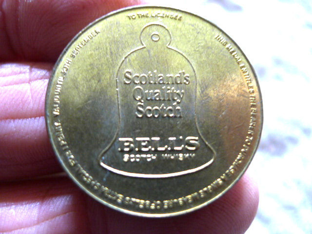 Bells Scotch Whisky Token.. . VGC