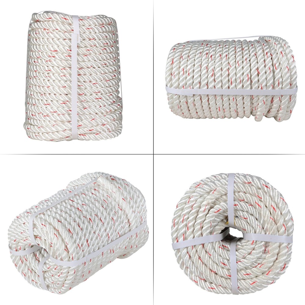 Double Braid Polyester Arborist Bull Rope Pulling 5/8"×150' Rigging Line 8900Lbs