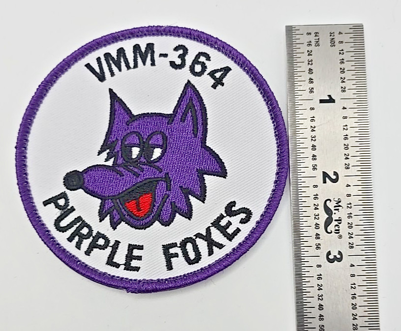 VMM-364 Purple Foxes - Squadron Patch – With Hook and Loop