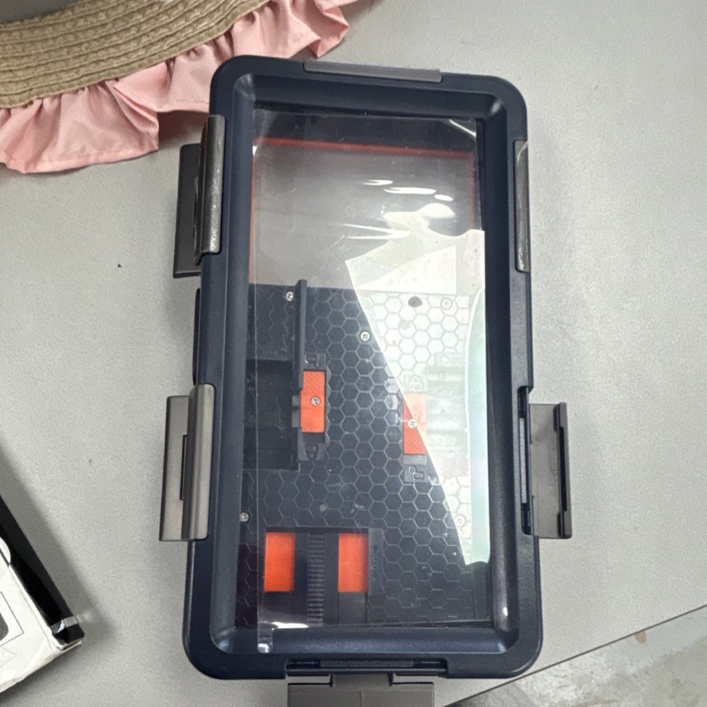 Shellbox Professional Waterproof Camera Case Housing Black Orange Plastic