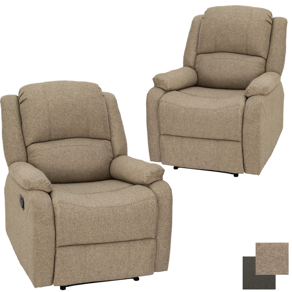 RecPro Charles 30" RV ZWR Cloth Zero Wall Recliner Chair RV Furniture 2pk
