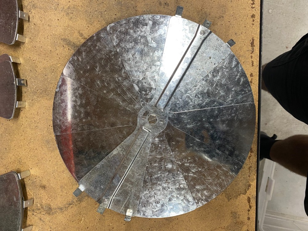 Damper adjustable Hand fan folding 12" hart cooley commercial