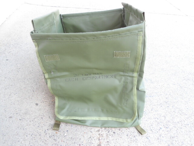 US Military OD Vinyl Collapsible Bin