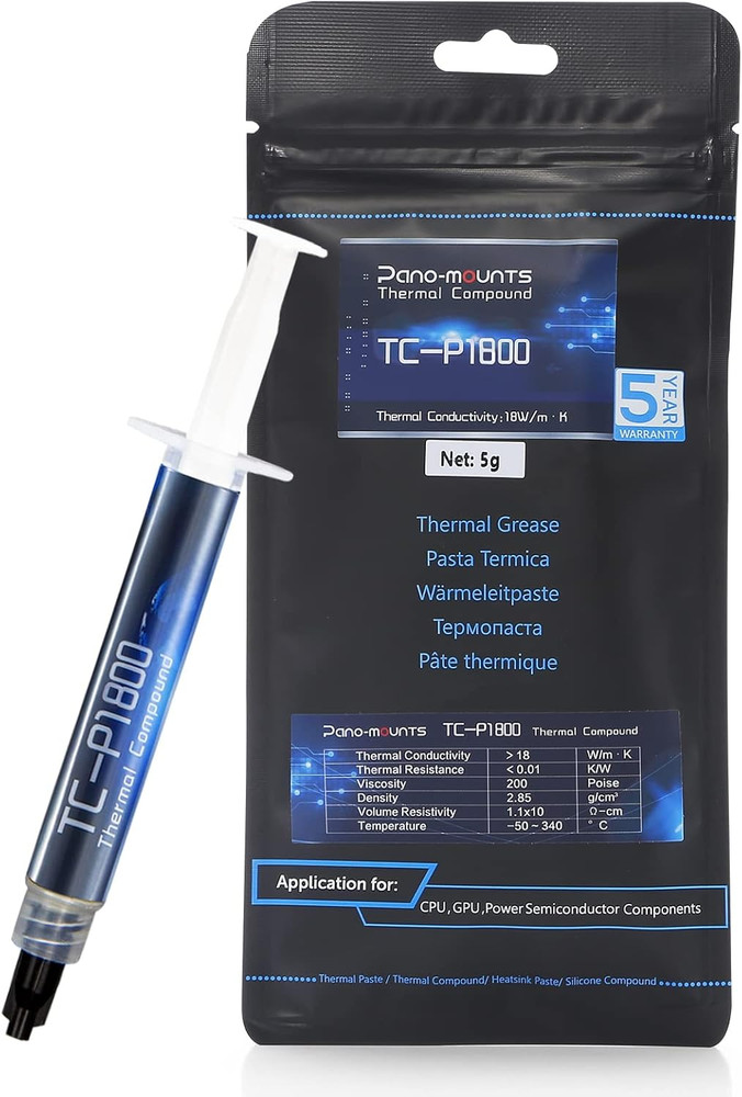 18W/M•K High-Performance CPU/GPU Thermal Paste - 5G Thermal Grease Compound for