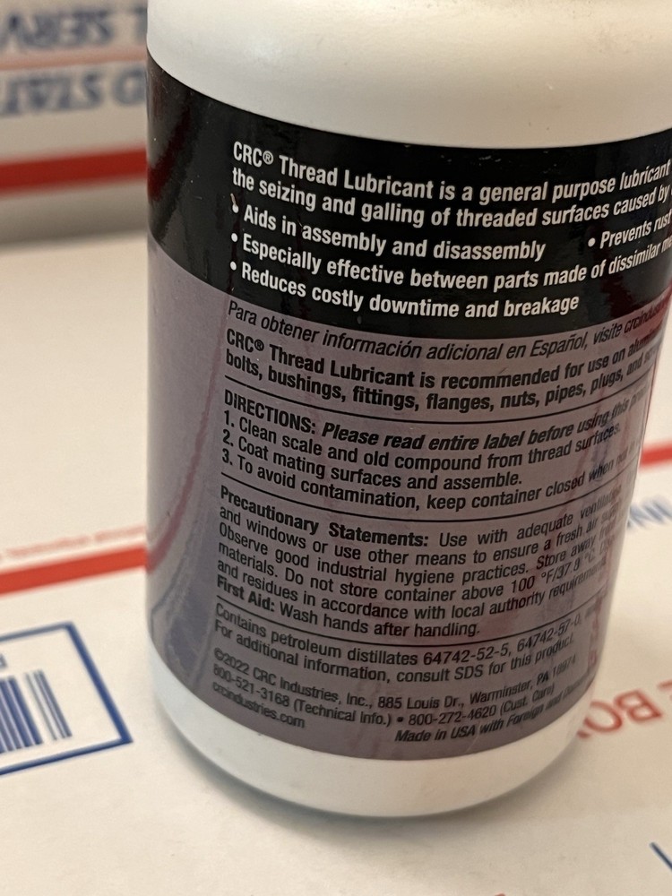 Sta-Lube Thread Lubricant CRC