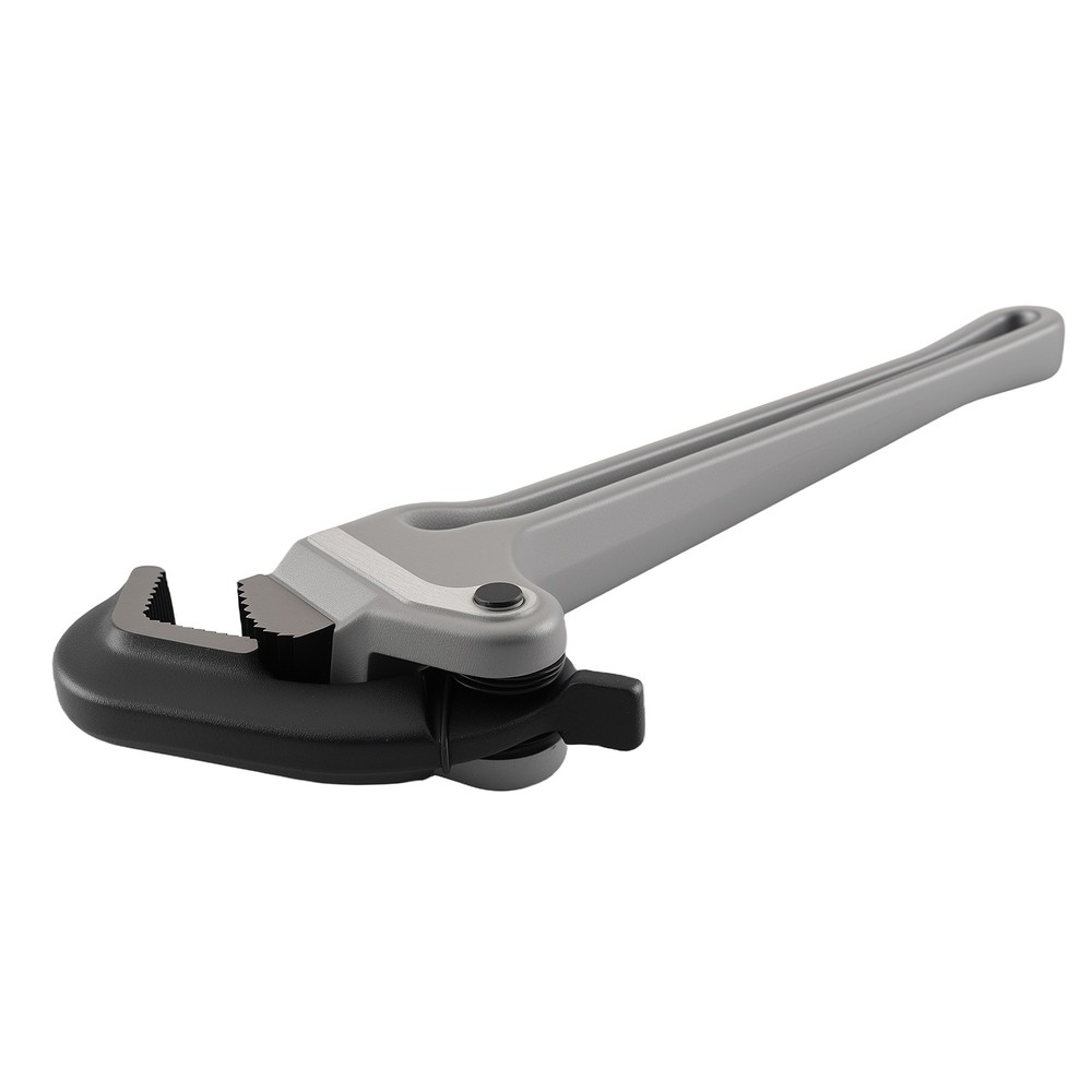 18" Pipe Wrench Aluminum Self-Locking Automatic Adjustment Lightweight Tool