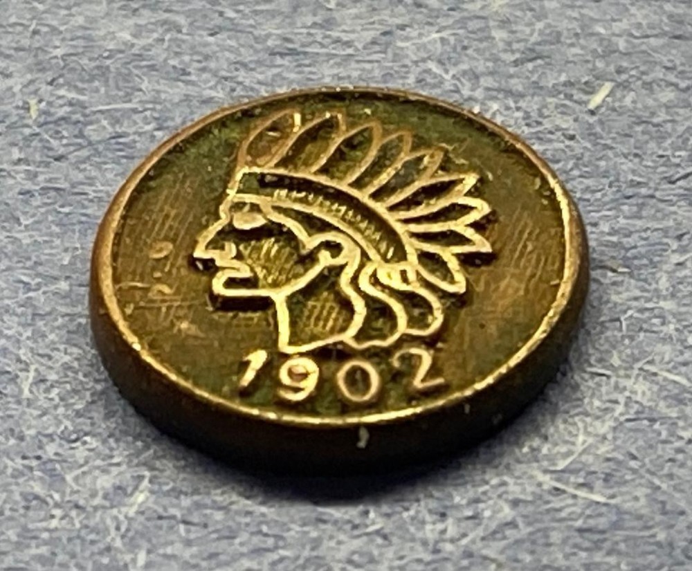 INDIAN HEAD COPPER TOKEN 1902