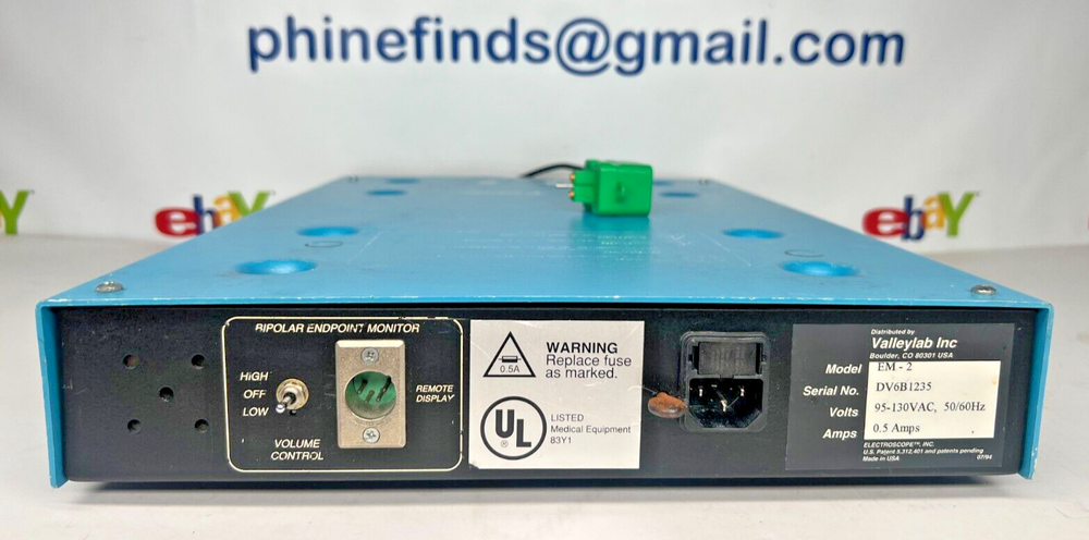 Valleylab EM-2 Electroscope Monopolar Electroshield Monitor