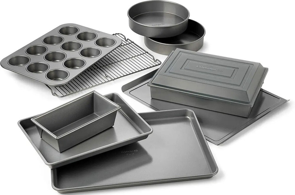 Calphalon Bakeware Set 10 Piece NonStick Includes Baking & Cookie Sheets Perfect