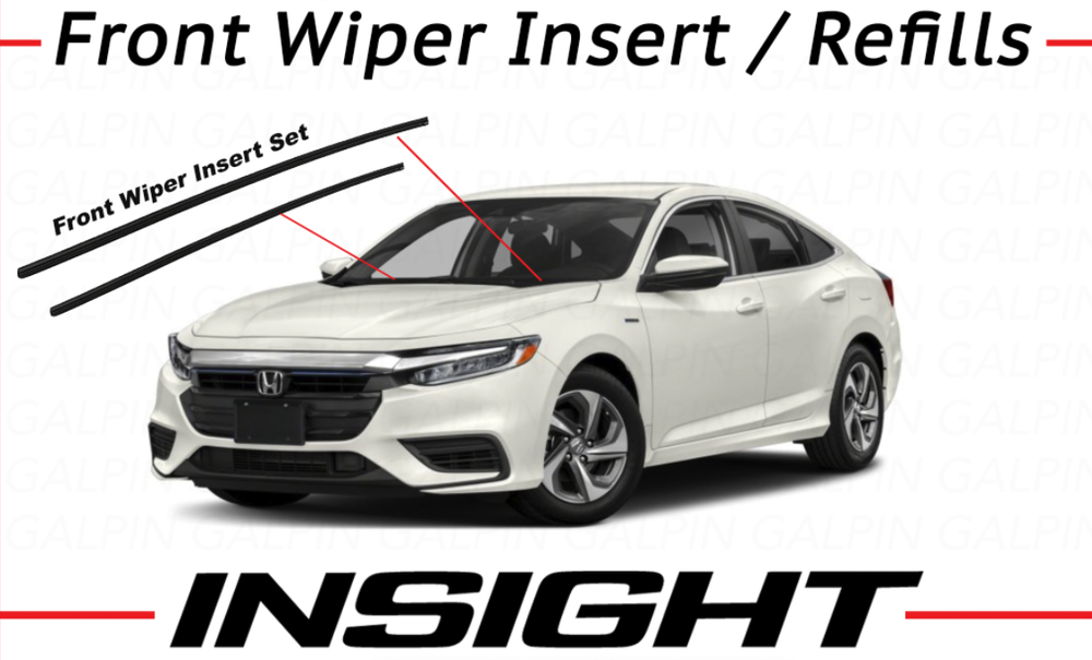 Genuine OEM Honda Insight 2019 - 2022 Wiper Rubber Insert Pair Front Inserts Set