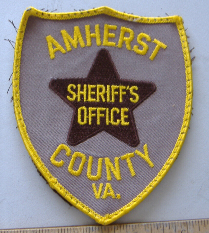 AMHERST COUNTY SHERIFF  VIRGINIA  FABRIC   PATCH