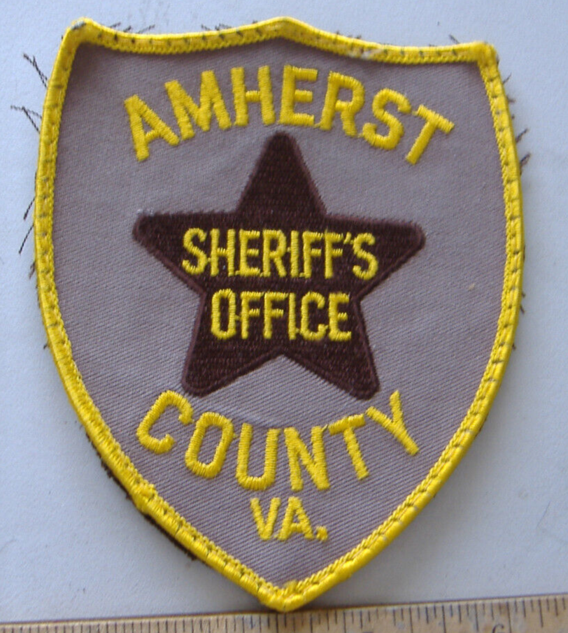 AMHERST COUNTY SHERIFF VIRGINIA FABRIC PATCH