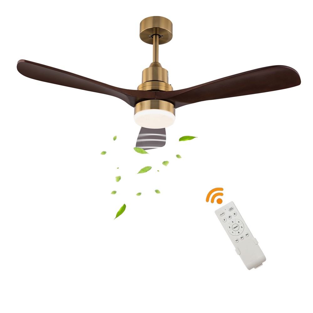 6-Gears Ceiling Fan Light LED Ceiling Fan with Light Remote Control Fan Light