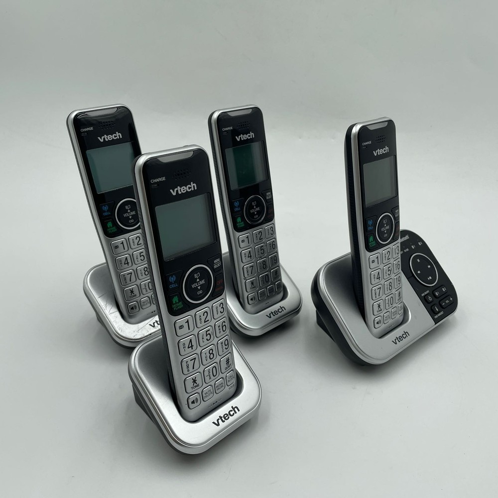 VTech VS112-4 Bluetooth Cordless Phone 4 Handsets with Answering Machine